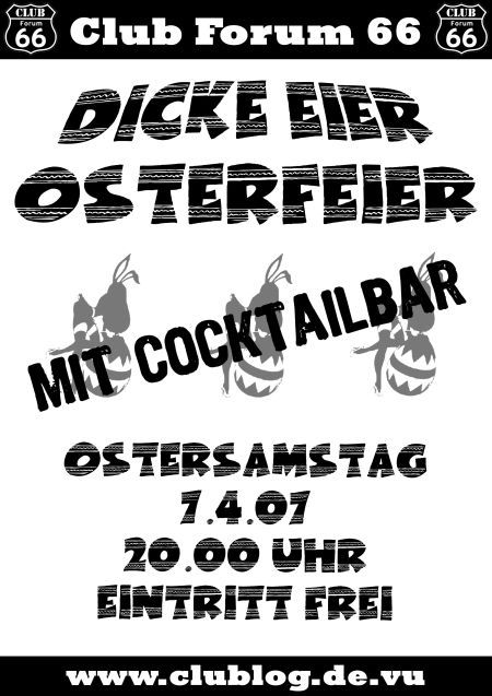 Plakat Osterfeier